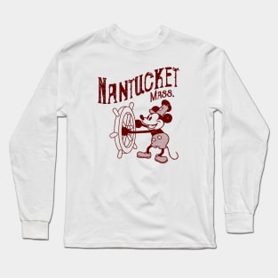 Steamboat Willie - Nantucket MA. Long Sleeve T-Shirt